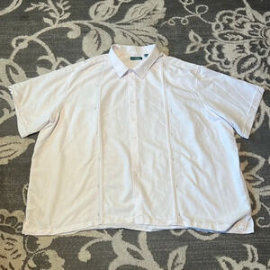 Cubavera 5XL button front shirt. Dressy or casual. Like new.